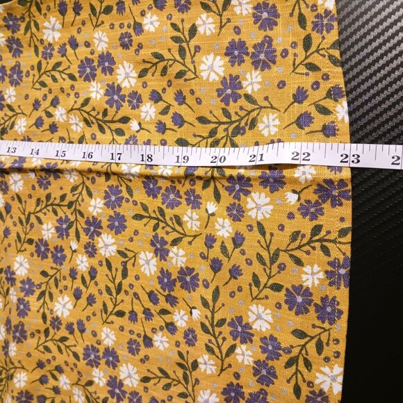 NEW ModCloth Spruced Up Summer Sleeveless Top Yellow Floral Linen Women's Size M - Picture 14 of 14